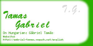 tamas gabriel business card